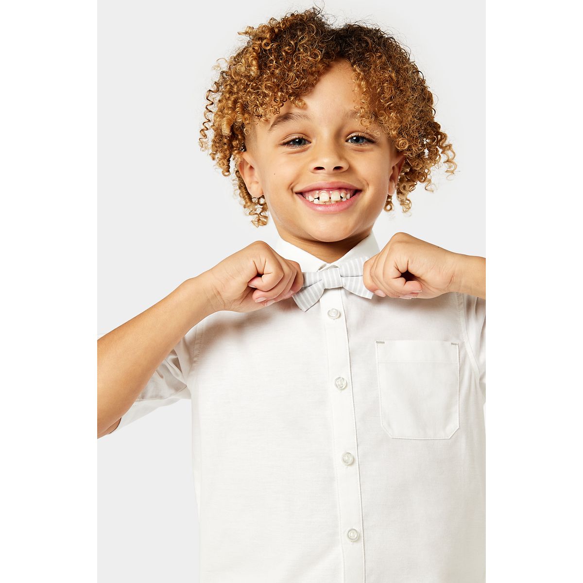 Boy shirt store with bow tie