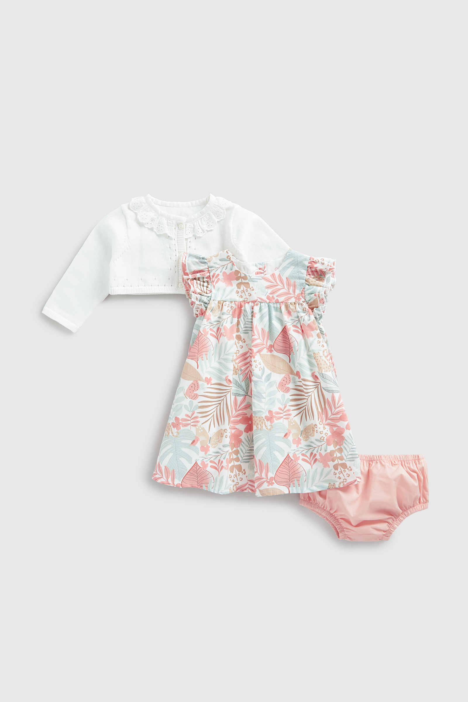 Buy Dress Knickers and Cardigan Outfit Set online Mothercare UAE