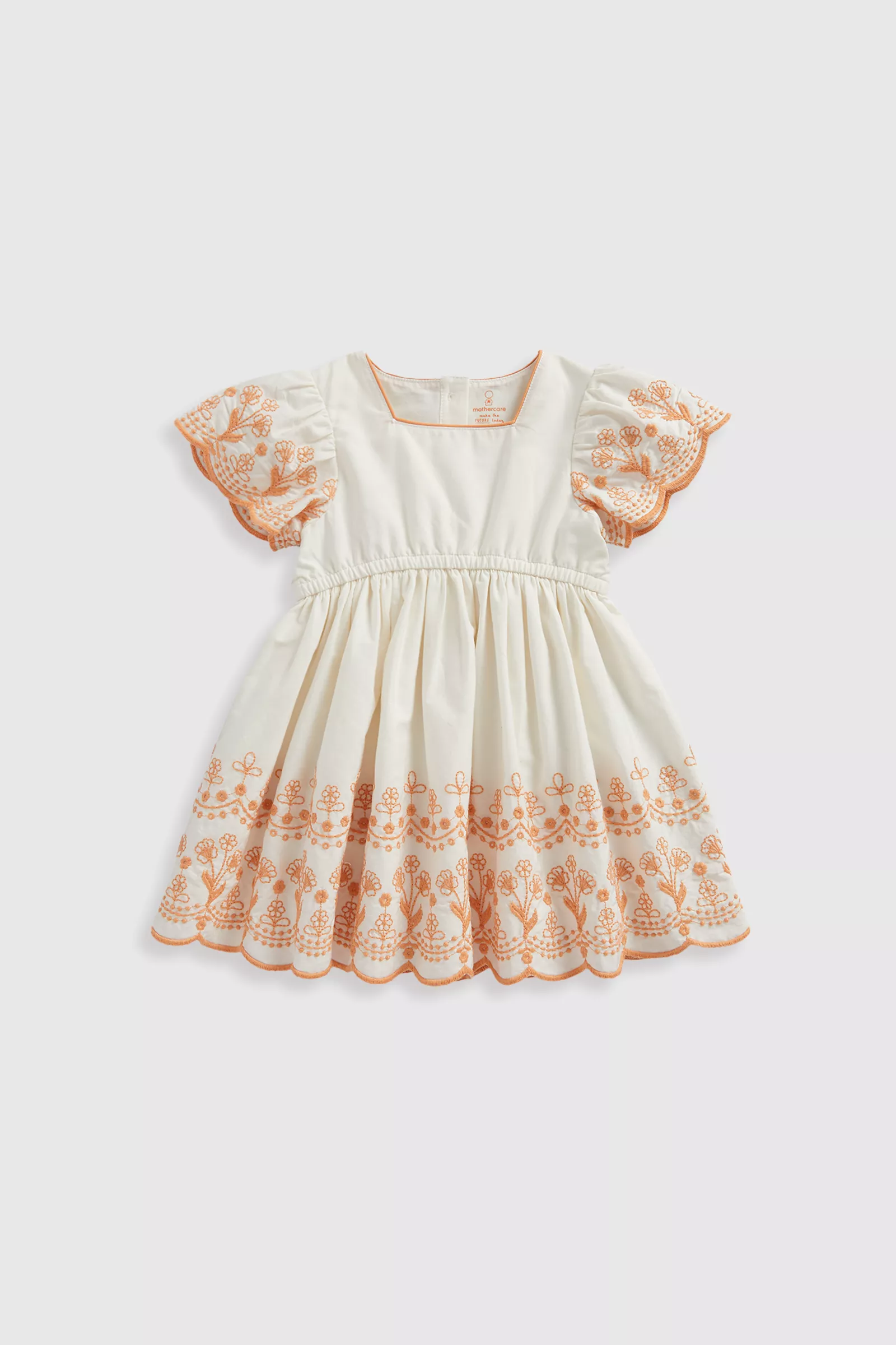 Buy White embroidered dress online Mothercare UAE