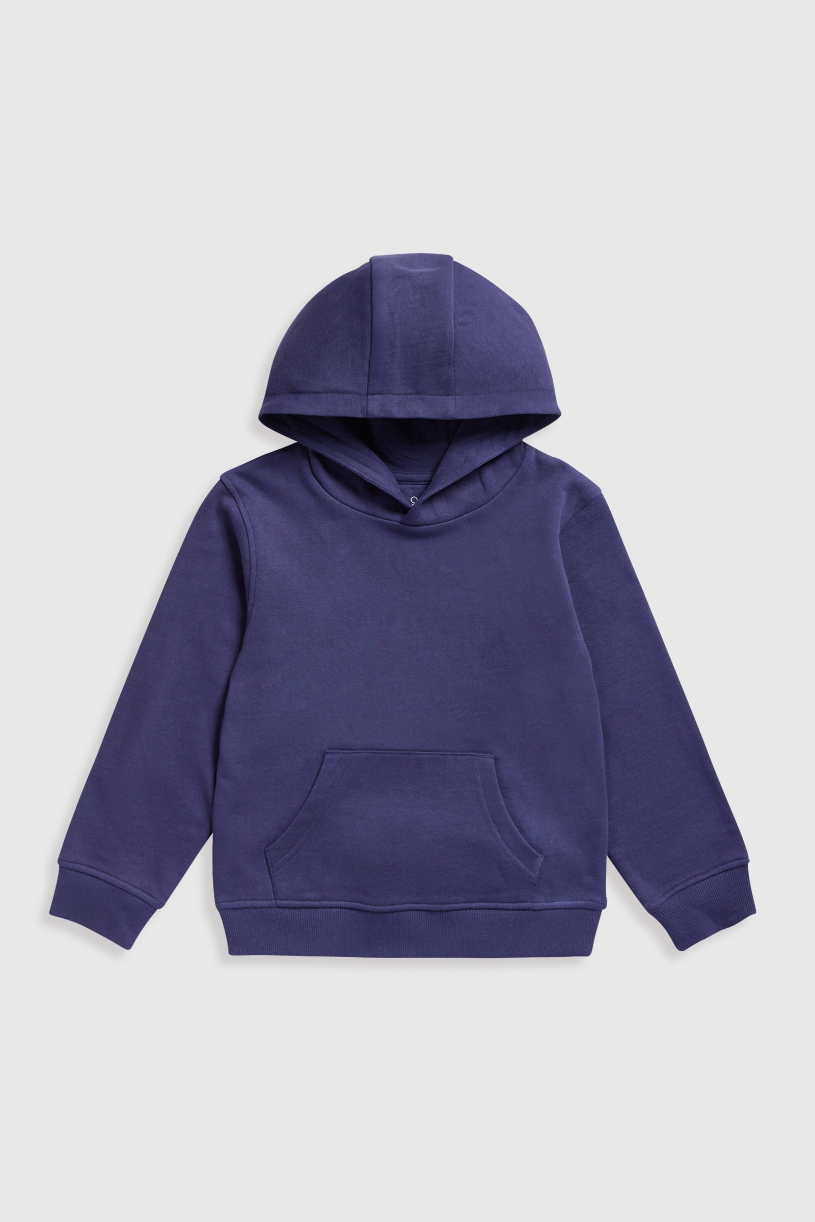 Navy knitted hoodie online