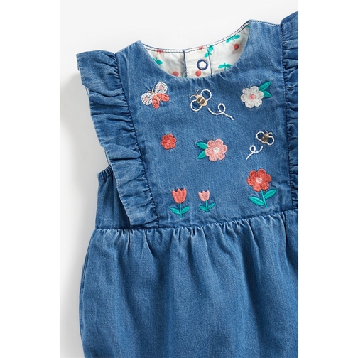 Embroidered 2024 romper baby