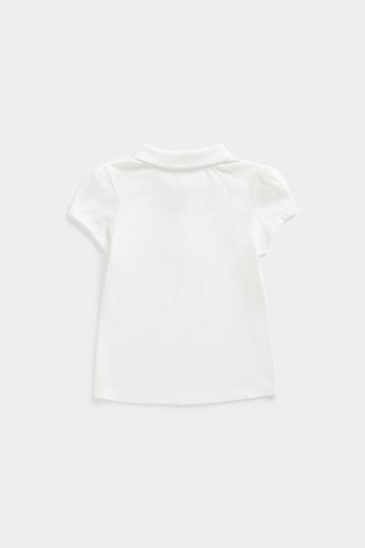 Girls white polo shirts sale