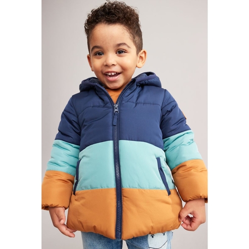 Buy Blue and Ochre Padded Jacket online Mothercare UAE