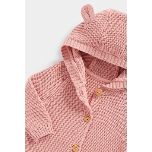 Pale pink outlet cotton cardigan