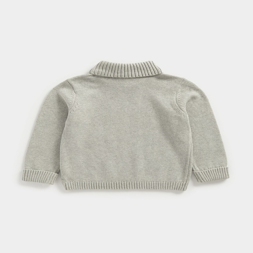 Buy Grey Roll-Neck Knitted Jumper online