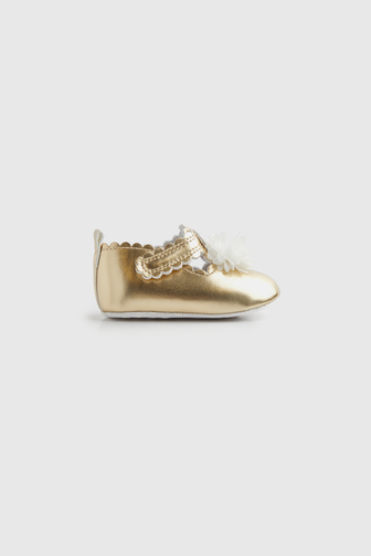 Gold cheap pram shoes