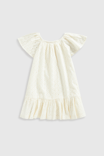 Buy White Broderie Dress online Mothercare UAE